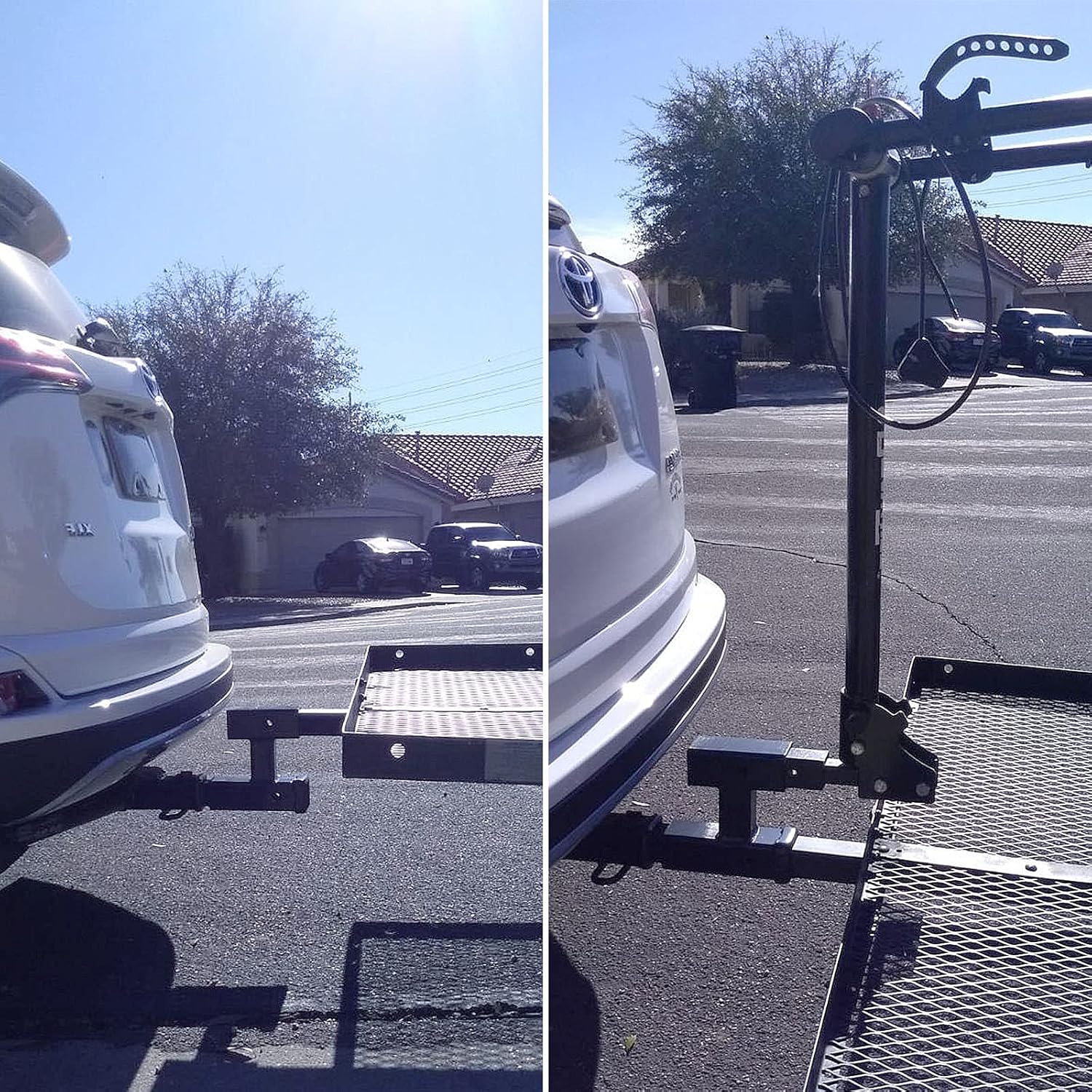 Sulythw Dual Receiver Extender 2 inch Trailer Hitch Extension, Towing Hitch Receiver Extender - GTW 5,000 lbs Pack of 2