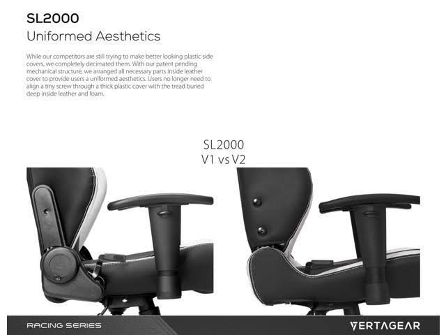 Vertagear Racing S-Line SL2000 Gaming Chair, Black/Green