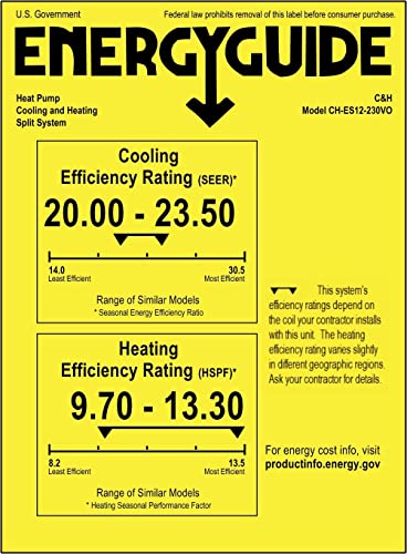 Cooper&Hunter Floor Console Ductless Mini Split Air Conditioner 230V Including Installation Kit