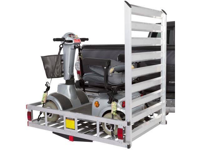 Silver Spring Economy Hitch Mounted Mobility Scooter Carrier Rack with Ramp 2024 Best Sellers