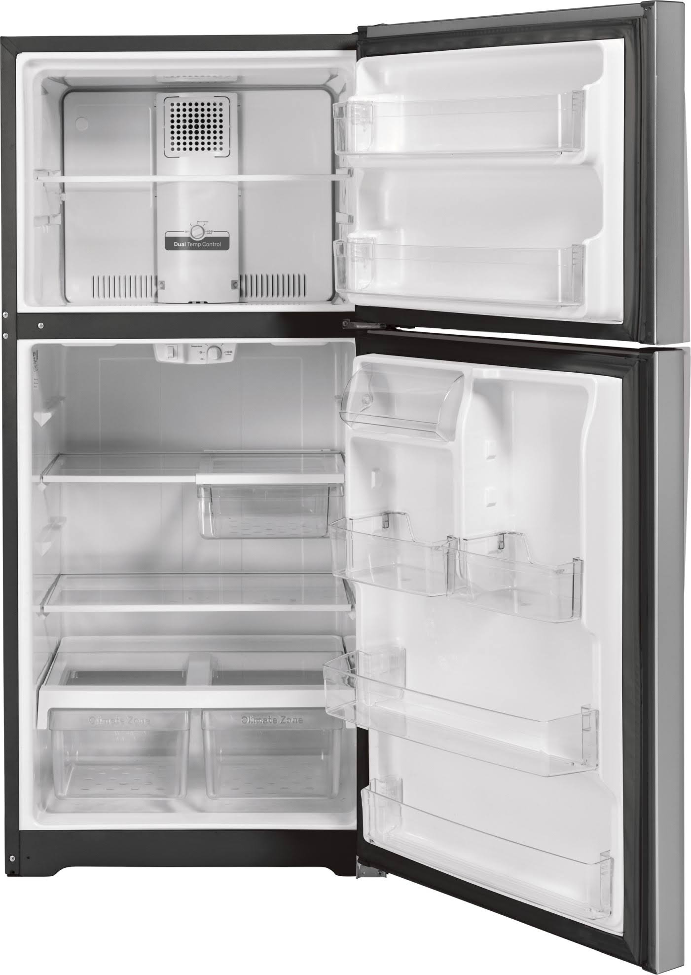 GE 21.9 cu.ft. Stainless Steel Top Freezer Refrigerator- GTS22KSNRSS