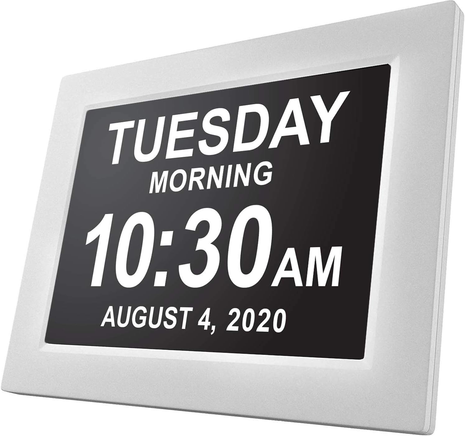 【New 2022】American Lifetime Day Clock Large Digital Clock Large Display with date and day of the week, Digital wall clock Large display Dementia products for elderly seniors,Clocks for Seniors (White)
