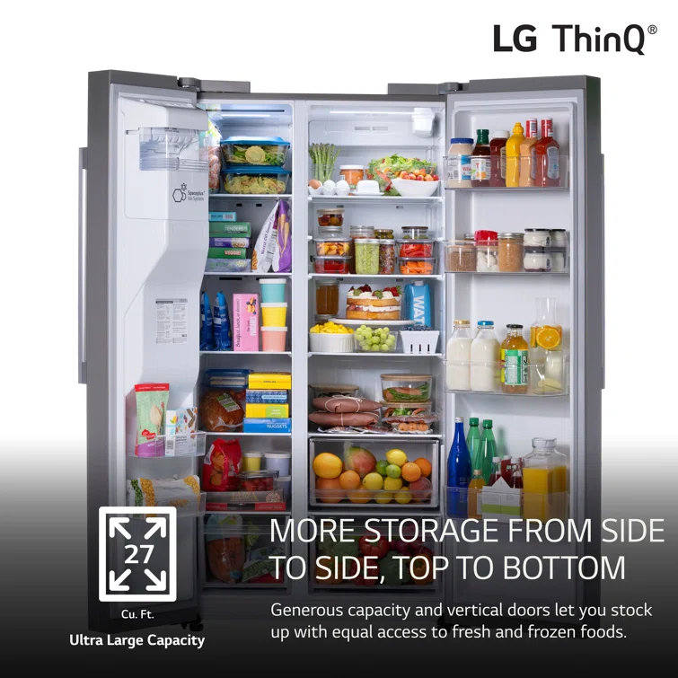 LG 26 cu. ft. Smart Counter-Depth MAX™ Refrigerator with Dual Ice Makers