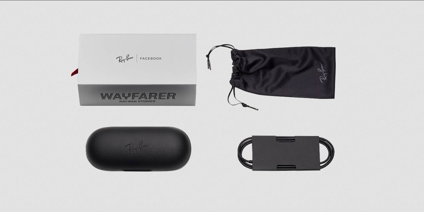 Ray-Ban Stories | Wayfarer Smart Glasses - Matte Black/Dark Grey