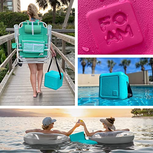 FOAM Portable Cooler, 30 Can Small Cooler, Ice Chest, Boat Cooler, Ice Cooler, Soft Cooler Bag, Beach Cooler, Travel Cooler for Car, Hybrid Soft Side Hard Shell, Soft Side Coolers