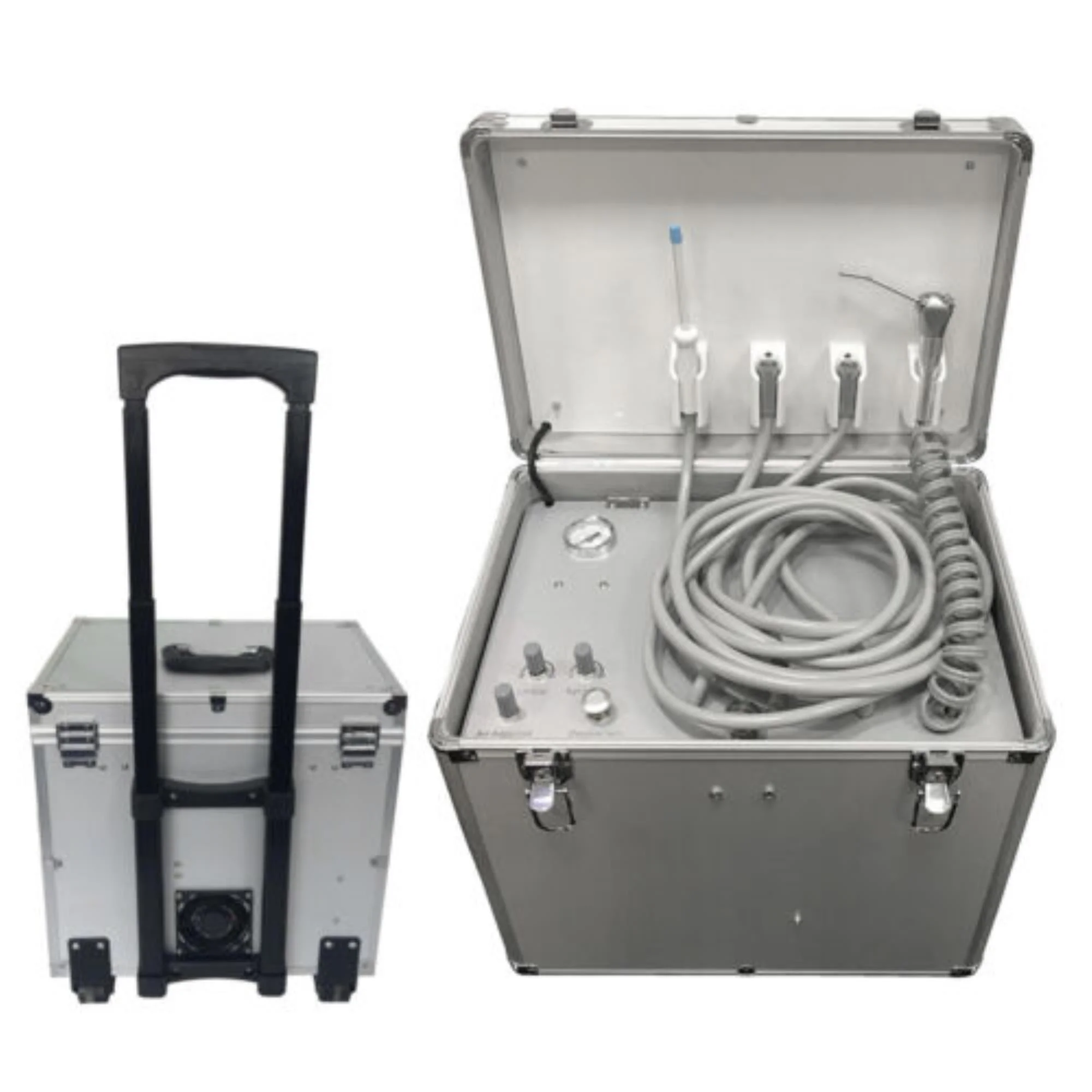 Portable Mobile 4-Hole Dental Delivery Unit Rolling Case: Effortlessly Deliver High-Quality Dental Care Anywhere