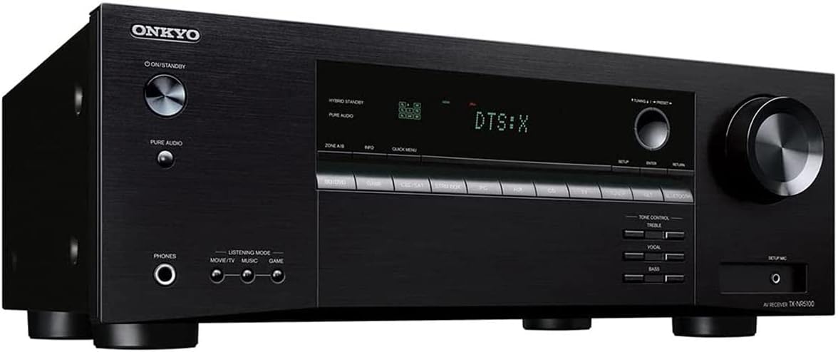 Onkyo TX-NR5100 7.2 Channel Network A/V Receiver (2021), Black (Renewed)