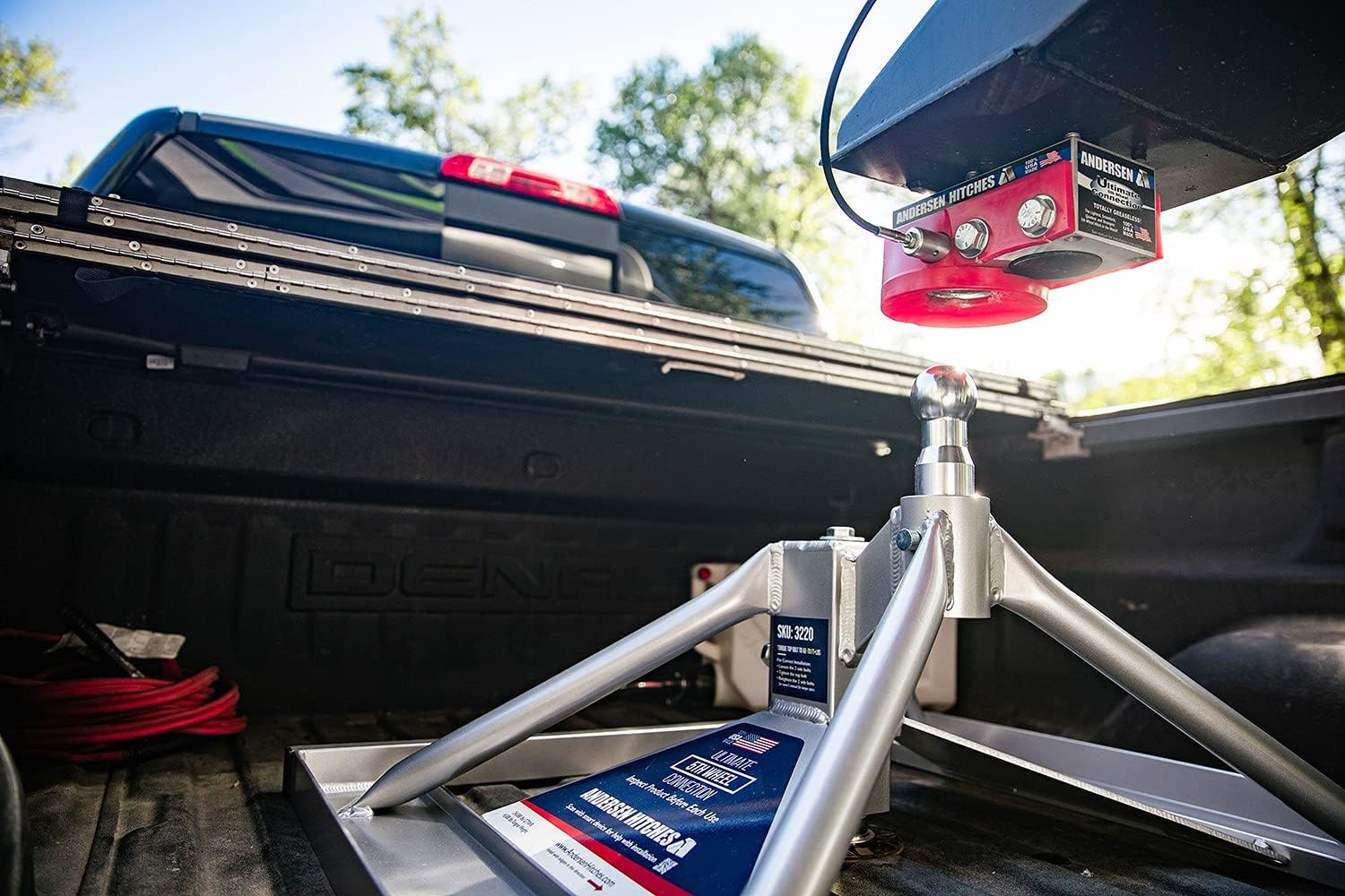 ANDERSEN HITCHES | Ultimate 5th Wheel Connection (Toolbox Model) | 13" Tall Base, 24,000 lbs GTWR, 4,500 LBS tongue weight | 3220-TBX