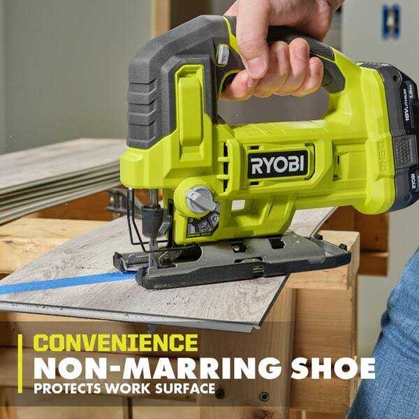 RYOBI ONE+ 18V Cordless 2-Tool Combo Kit with 7-1/4 in. Compound Miter Saw and Jig Saw