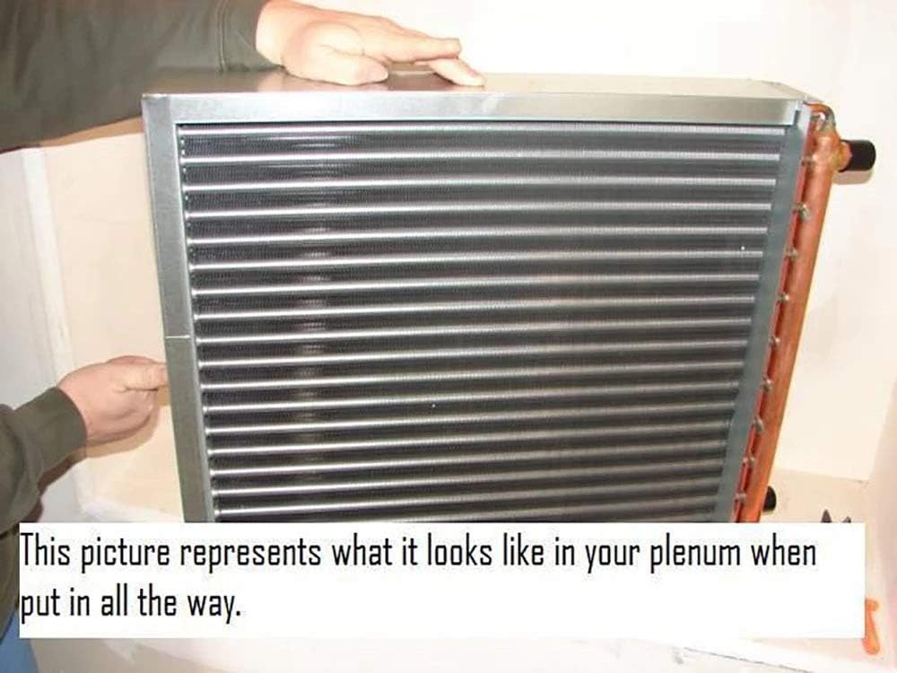 16x20 Water to Air Heat Exchanger 1" Copper Ports with install kit