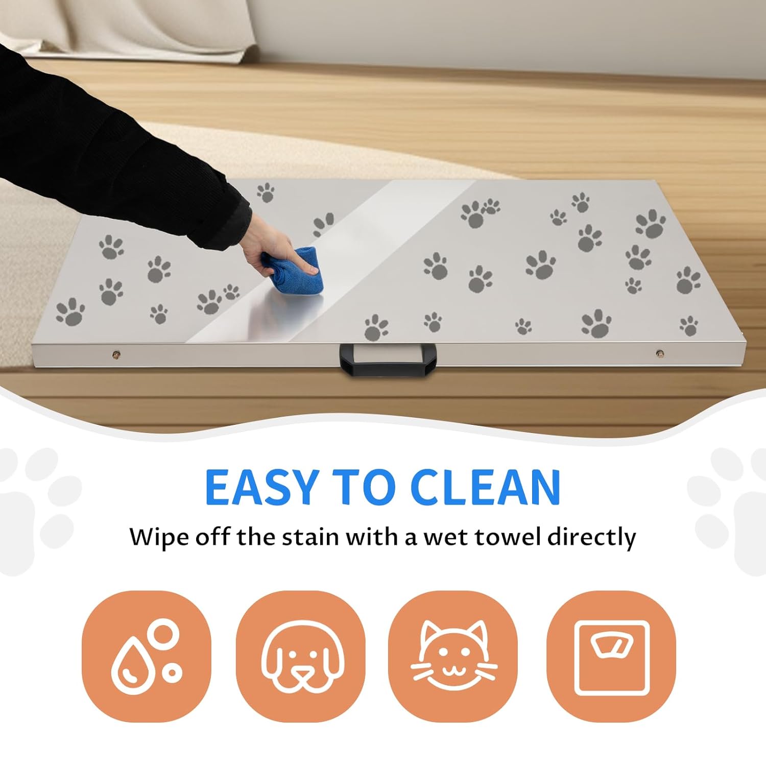 Veterinary Scale-Digital Pet Scale-Max 660lbs Digital Livestock Scale, Heavy Duty Postal Scale Pet Scale Dog Scales with Power Adapter for Vet Animal Pet Cat Dog