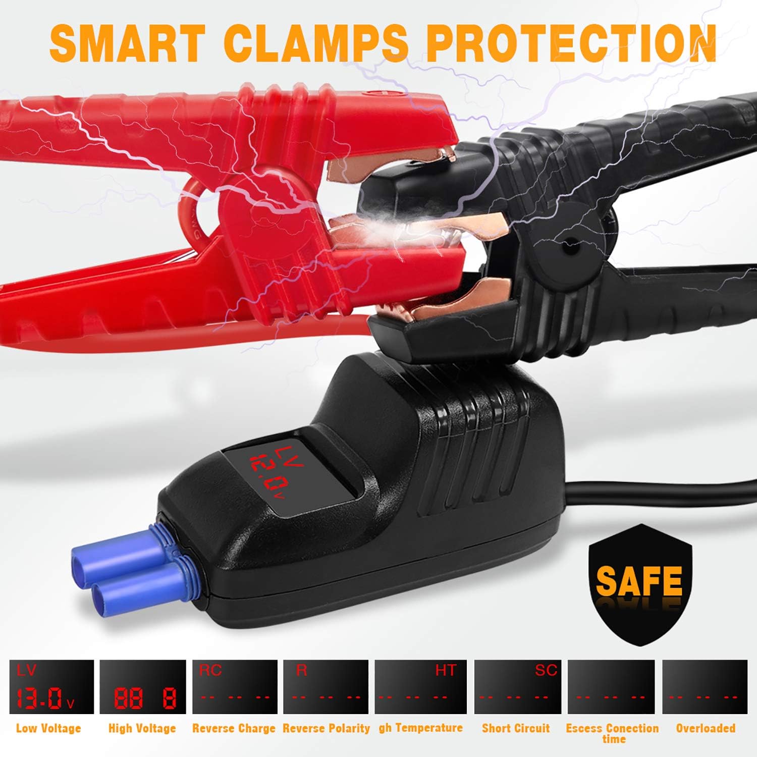 Jump Starter, AUTOWN 1000A Peak 21000mAh Car Battery Charger with Quick Charge 3.0, 12V Auto Battery Booster Portable Power Pack with Built-in LED Light