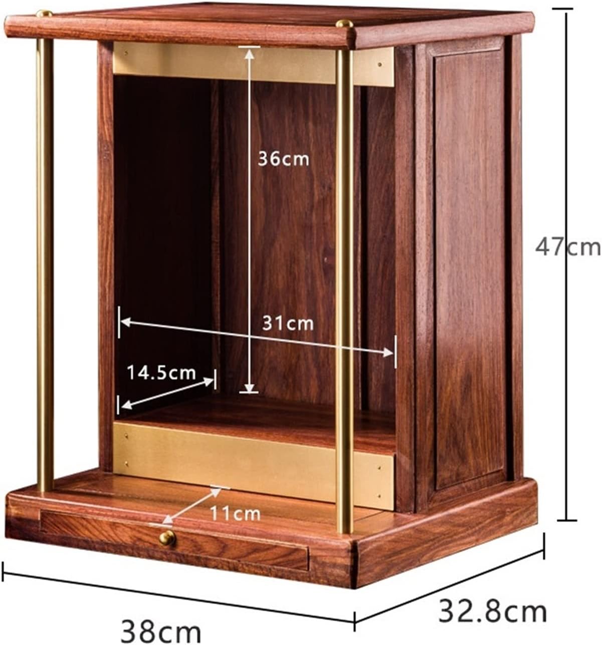 Buddha Altar Shelf Small Modern and Minimalist Household Hanging Wall Style New Chinese Style Rosewood Solid Wood Platform for Guanyin Shrine Hanging Cabinet Buddha Altar