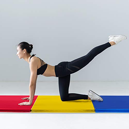 We Sell Mats - 4 ft x 6 ft x 2 - Personal Fitness & Exercise Mat for Home Workout - Lightweight and Folds for Carrying – All Purpose Gym Mat – Thick Mat for Yoga, Pilates, Stretches, Floor Exercises