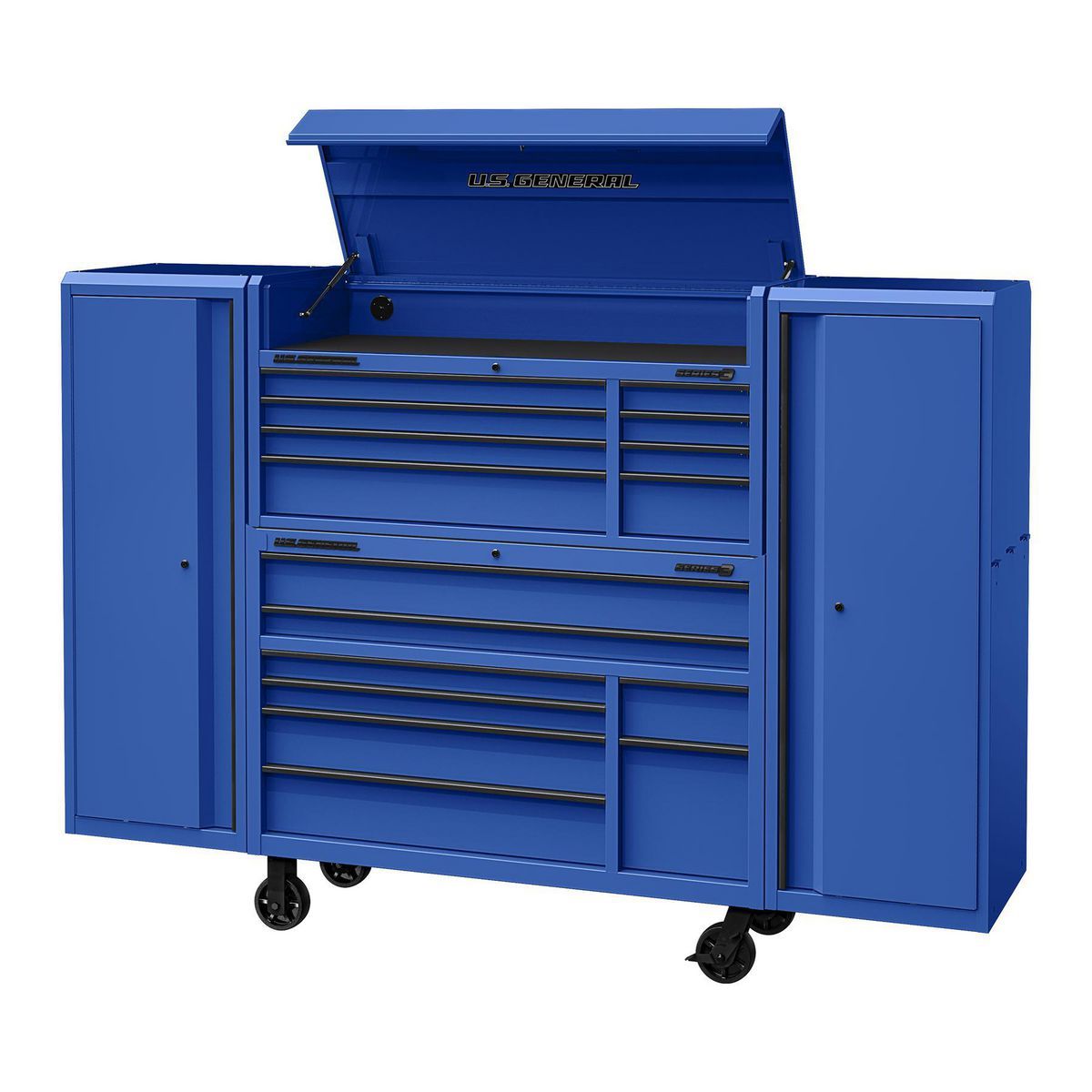 U.S. GENERAL 22 in. End Locker, Series 3, Blue