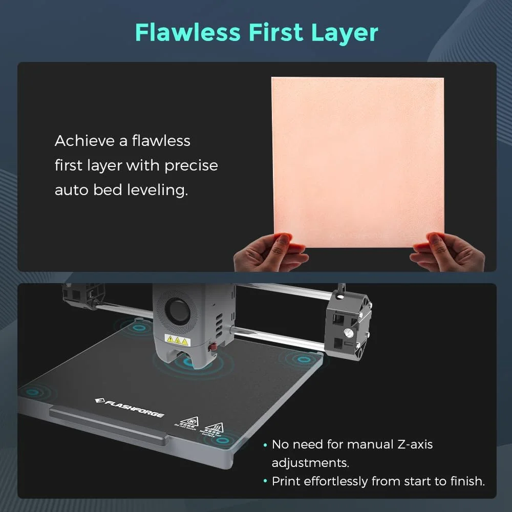Flashforge Adventurer 5M Pro High Speed 3D Printer with Enclosed Chamber, 8.7 x 8.7 x 8.7''