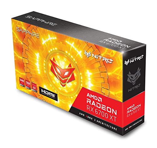 Sapphire Technology Nitro+ AMD Radeon RX 6700 XT Gaming Graphics Card with 12GB GDDR6, AMD RDNA 2 (11306-01-20G) (Renewed)