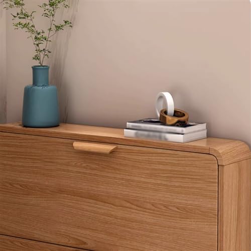 Shoe Racks/Shoe Shelf Organizer Shoe Cabinet, Wood Shoe Storage Cabinet with 3 Flip Drawers, Modern Slim Wooden Shoe Organizer Rack for Entryway Living Room Bedroom Shoe Rack for Entryway(50x18x120CM)