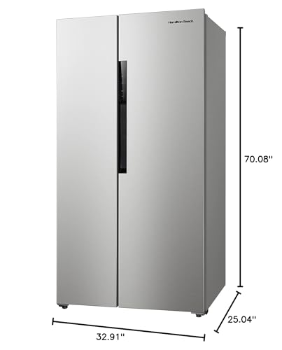 Hamilton Beach HBF1558 15.6 cu ft Counter Depth Full Size Refrigerator, Side Doors
