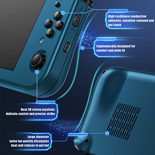 Win600 Handheld Game Console with 30+ Emulators 35K+ Preloaded Games 5.49” IPS Touchscreen WiFi & Bluetooth 8K TV Output Portable Video Game Console for Kids & Adults
