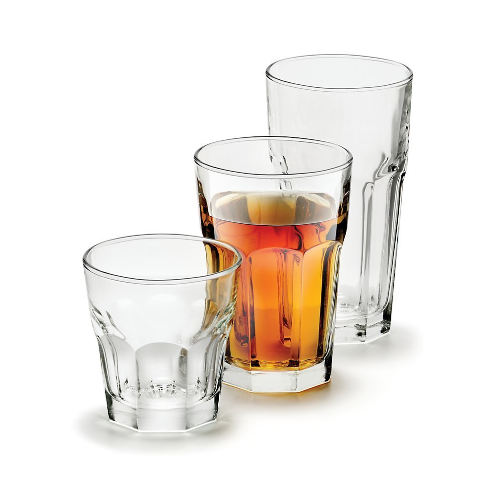 Libbey Glassware 15256 Gibraltar Cooler Glass, Duratuff, 16 oz. (Pack of 24)