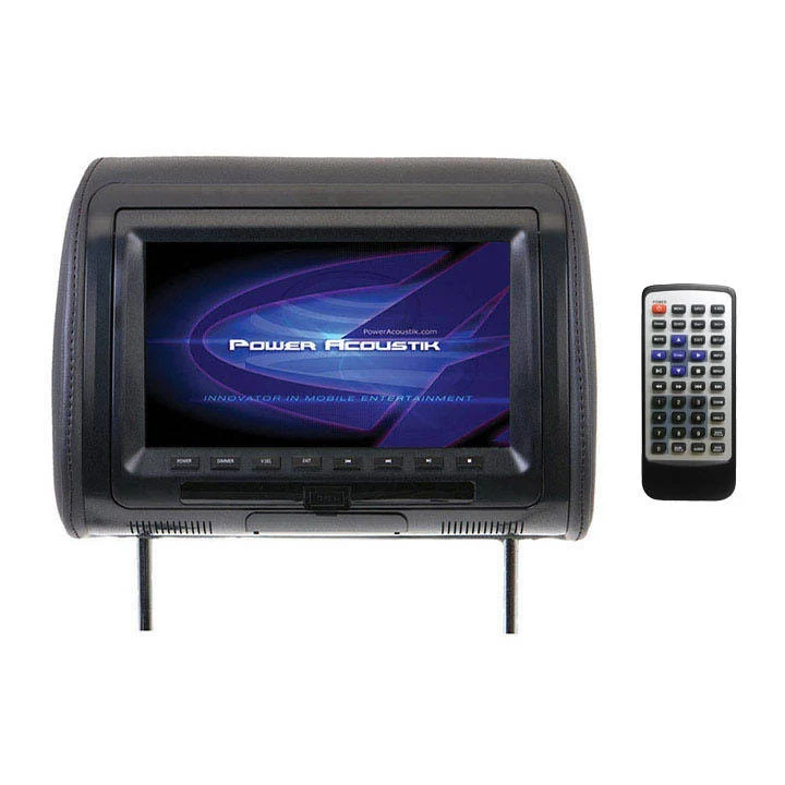 Power Acoustik HDVD91CC - 9x22 LCD Monitor Headrest - Built-In DVD Player