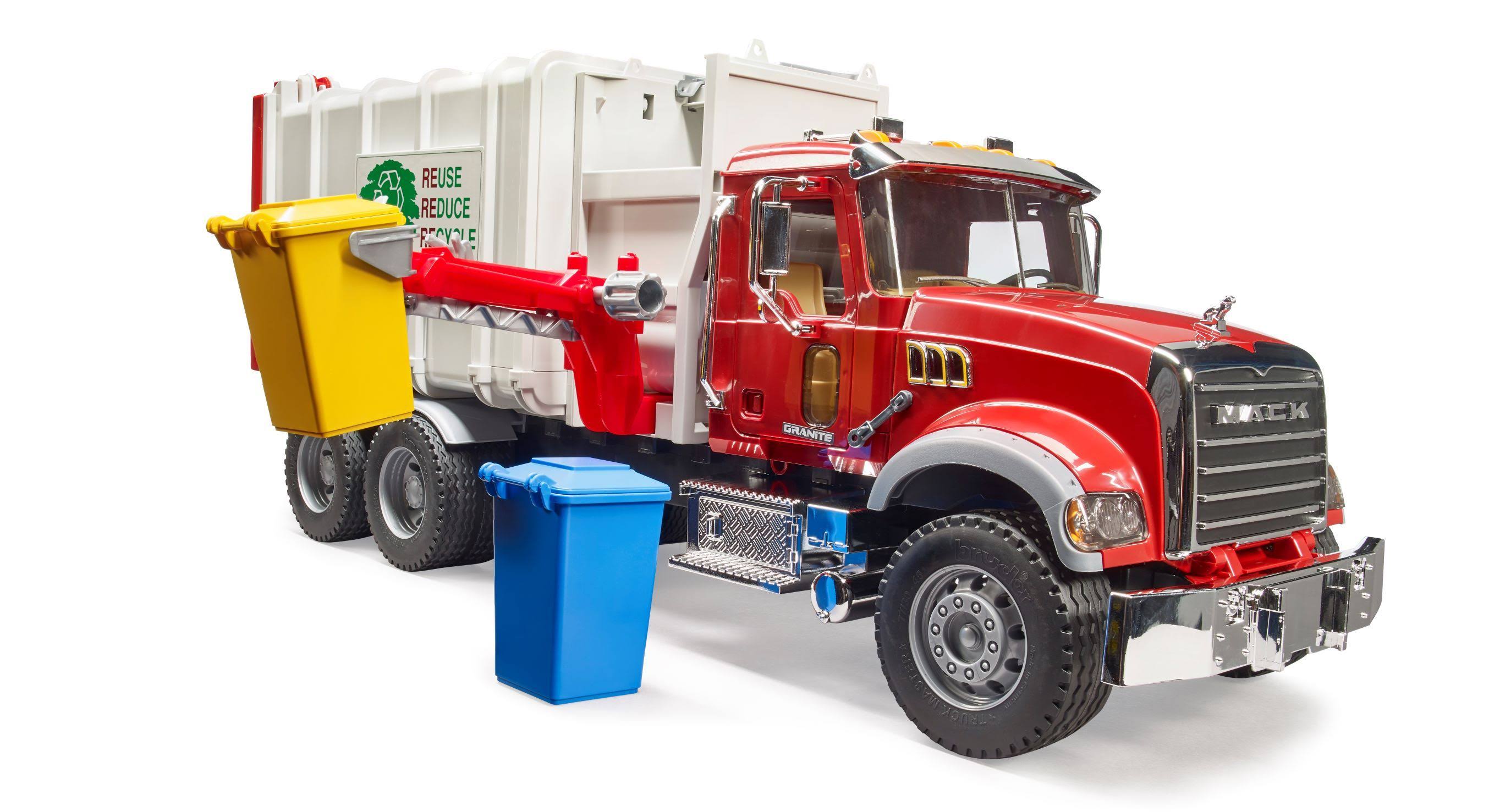 Bruder 02811 Mack Granite Side Loading Garbage Truck *New* - Megean