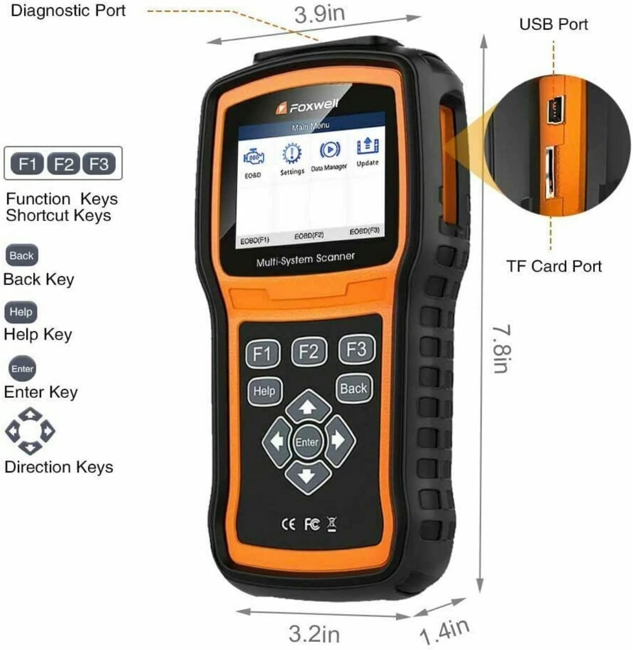 FOXWELL NT530 for Toyota, Lexus, Scion - All Systems, All Maintenance Service - Bidirectional Diagnostic Scan Tool OBD2 Scanner Automotive Code Reader ABS Bleed SRS Airbag SAS TPMS TPS EPB Oil Reset