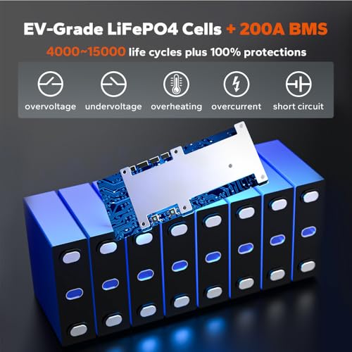 LiTime 12V 100Ah LiFePO4 Battery BCI Group 31 Lithium Battery Built-in 100A BMS, Up to 15000 Deep Cycles, Perfect for RV, Marine, Home Energy Storage