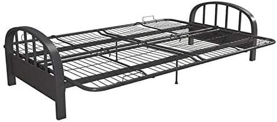 Futon Frame In Gunmetal Grey