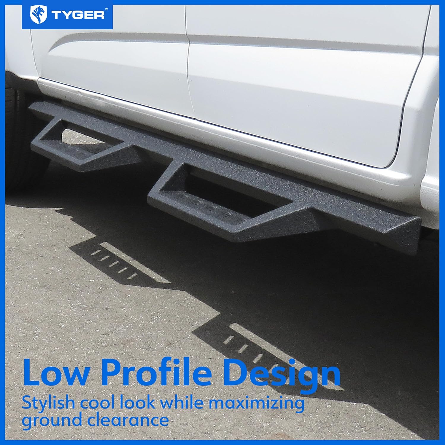 Tyger Auto LanderX Running Board Compatible with 2015-2024 Chevy Colorado GMC Canyon | Crew Cab | TG-LX3C82388 | Drop Step Side Step Rail Nerf Bars