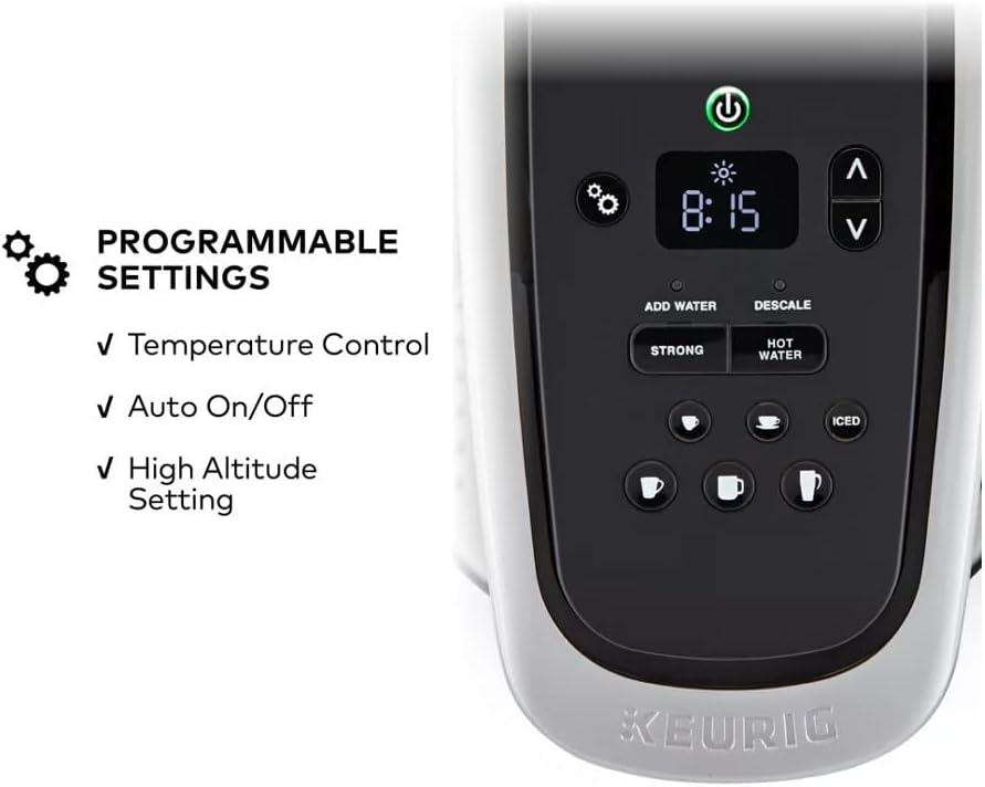 Keurig K-Elite Single Serve K-Cup Pod Programmable Coffeemaker (Brushed Silver)