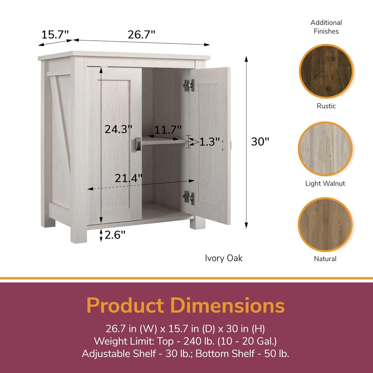 Ollie &amp; Hutch Farmington 10-20 Gallon Aquarium Stand - Pet Supplies online store