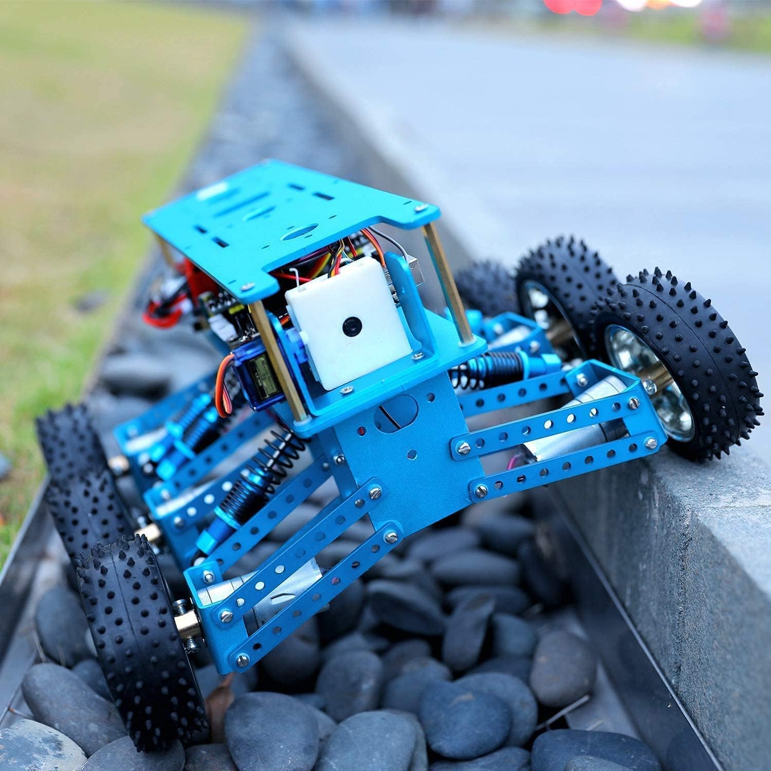 Yahboom Adults Robotic for UNO R3 6WD Robot Kit with Camera DIY Programmable RC Off-Road Car