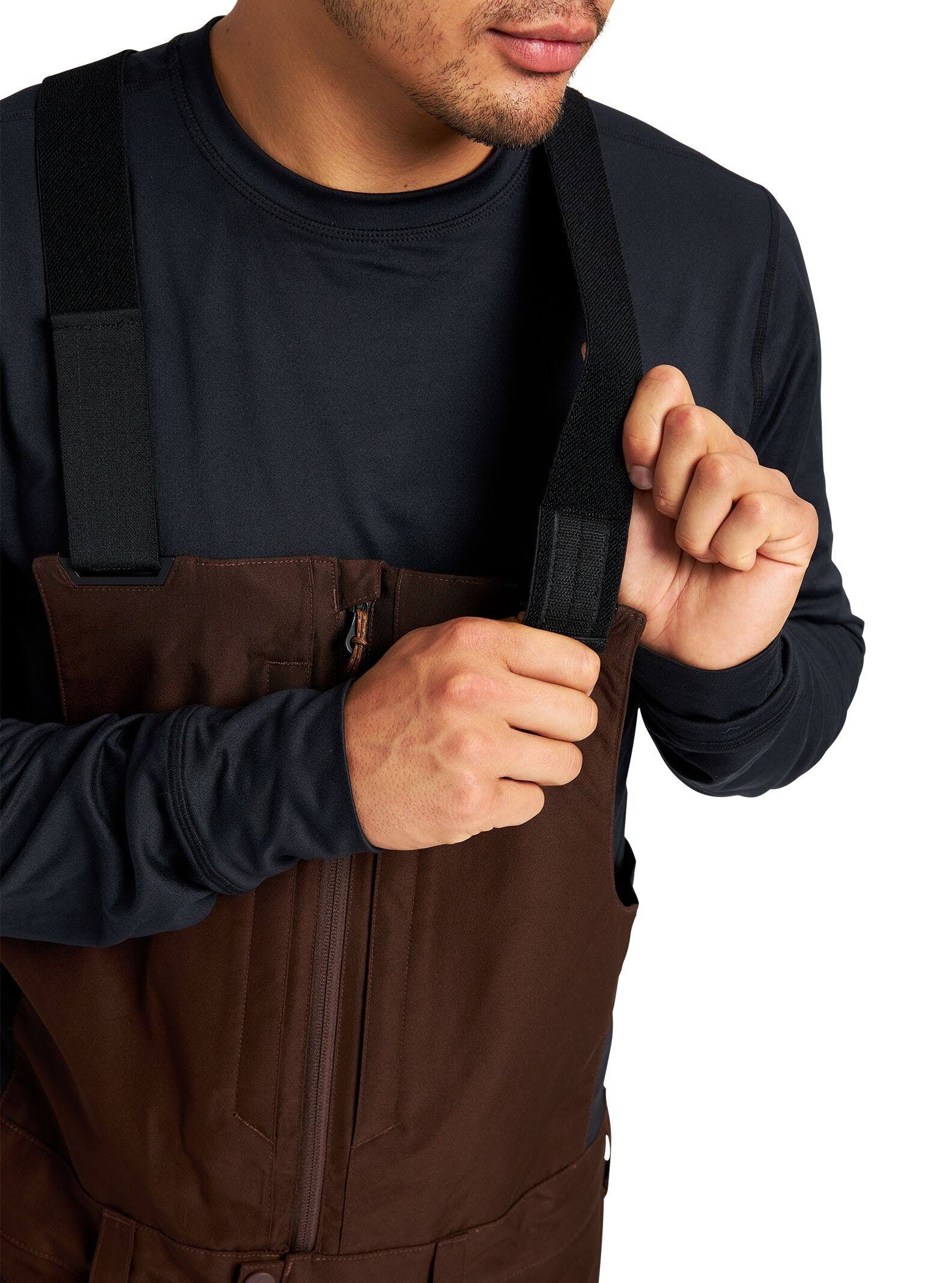 Burton Reserve GORE-TEX Bib Pant - Men&s Seal Brown, L
