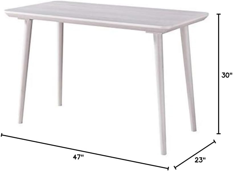 Mid-Century Wooden Writing Desk in White Oak Finish