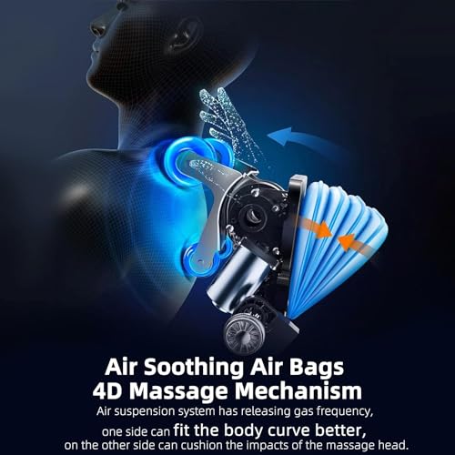 MassaMAX 2024 4D Massage Chair, Full Body Shiatsu Recliner with Electric Extendable Footrest, Zero Gravity, SL Track, Deep Yoga Stretch, Foot Rollers, and Heating (Magic Black)