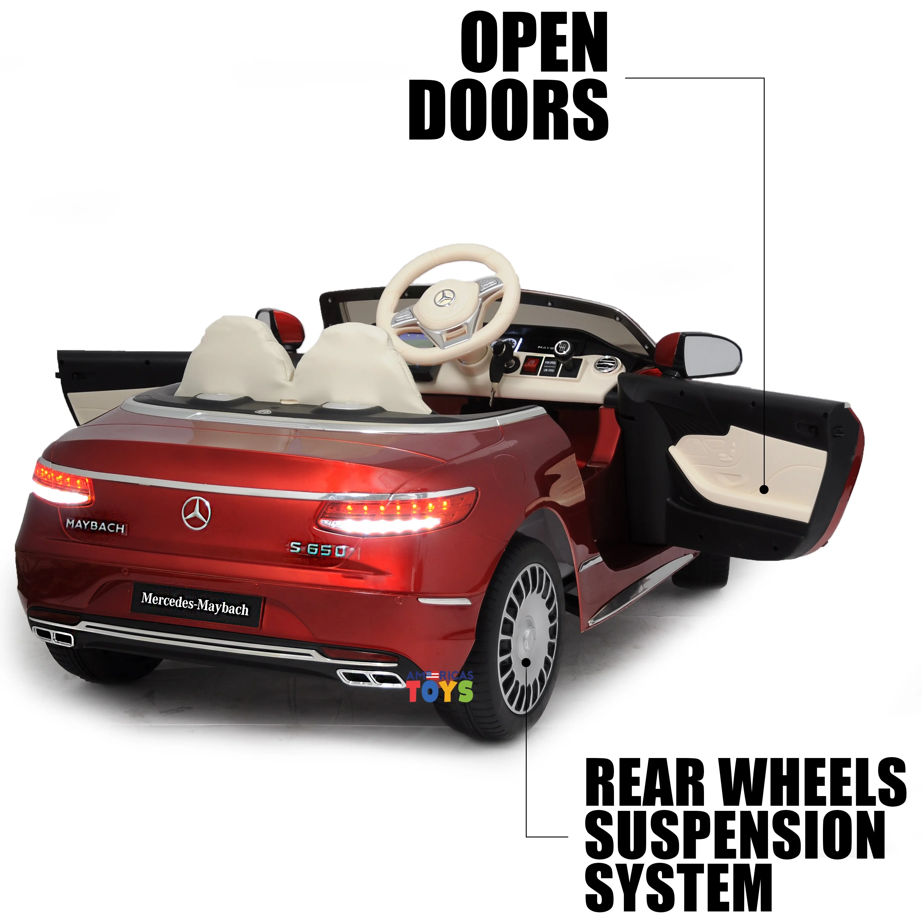 Mercedes Maybach 12V Powered Ride on Car for Kids with Remote Control