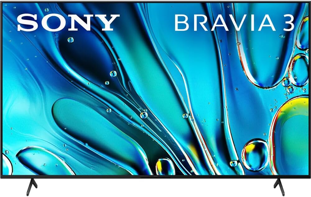 Sony K43S30 BRAVIA 3 43 inch 4K HDR Smart LED TV 2024 Bundle with 4 YR CPS Enhanced Protection Pack