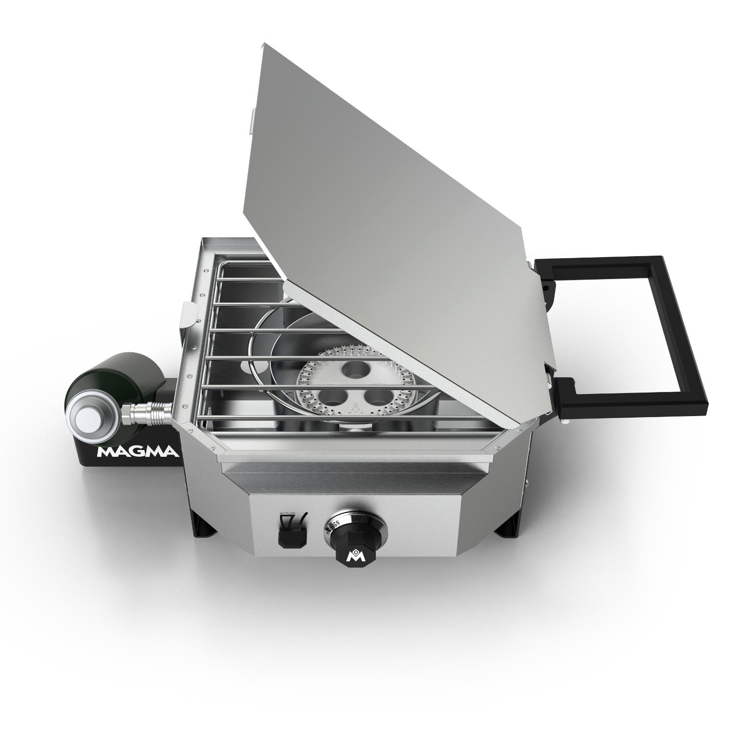 Magma Crossover Single Burner Camping Stove With Grill Top