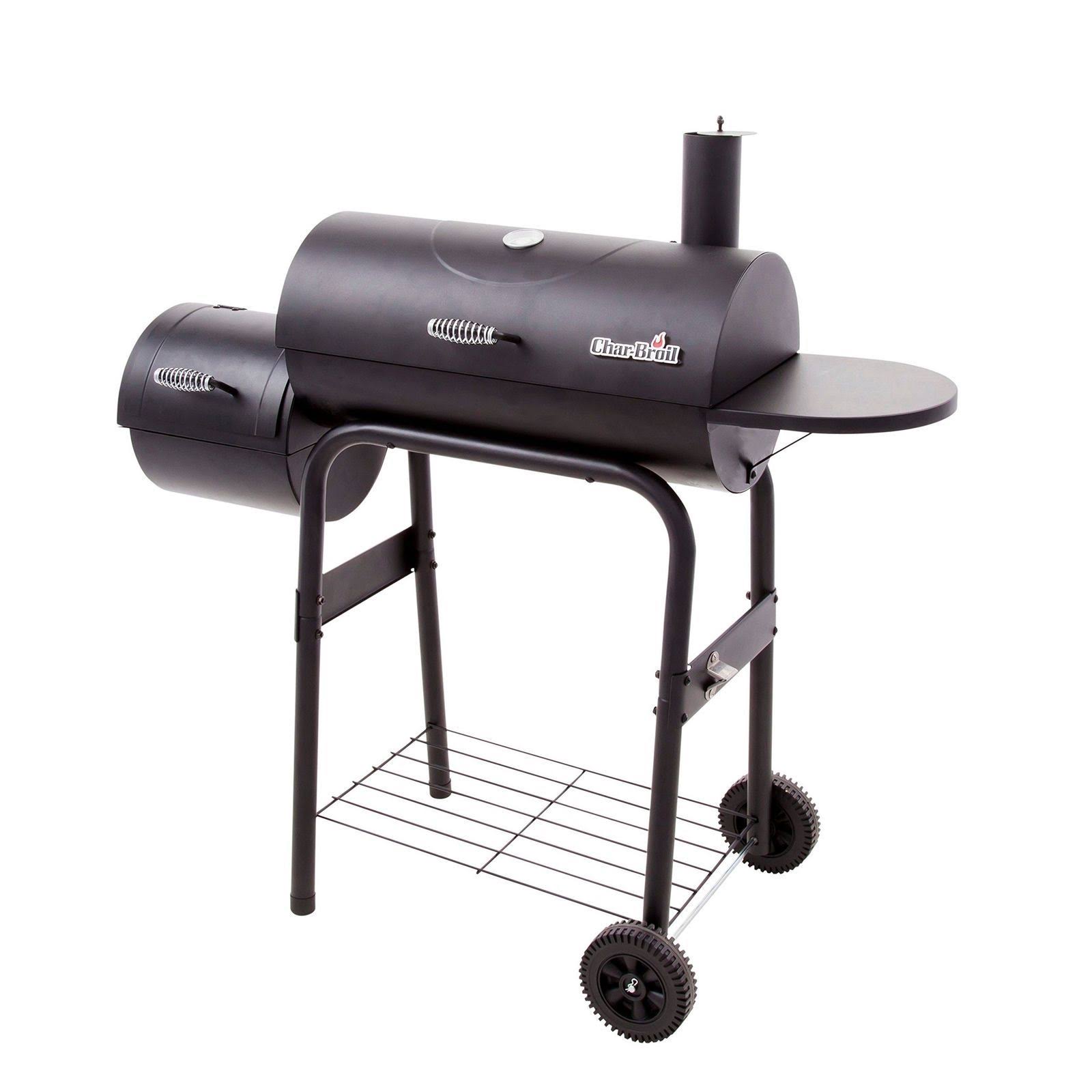 Char-Broil - Standard American Gourmet Offset Smoker BBQ u0026 Charcoal Grill
