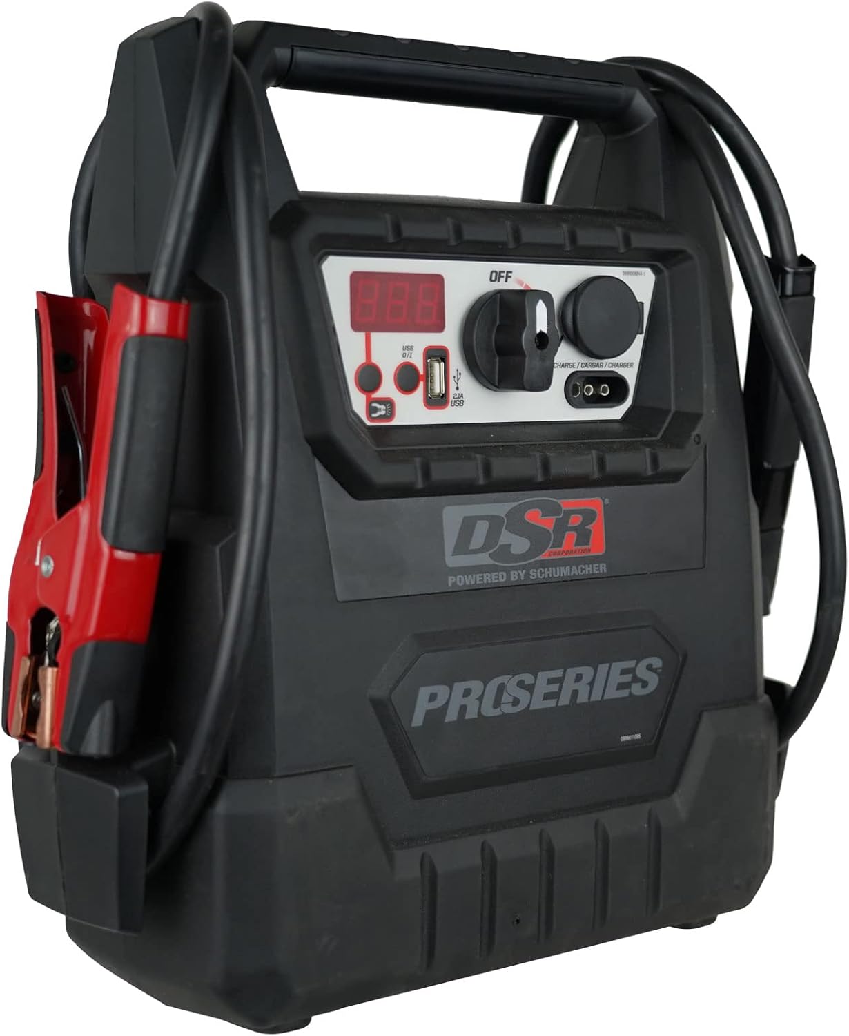 Schumacher DSR Pro Series 12V 2400 Peak Amp Jump Starter and DC Power Source,Black