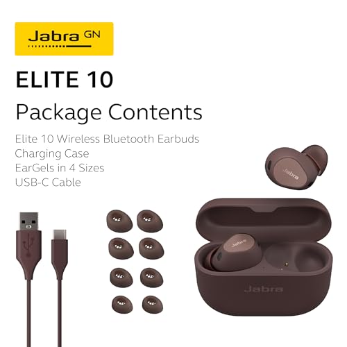 Jabra Elite 8 Active - Best, Most Advanced HearThrough Sports Wireless Bluetooth Earbuds - Comfortable Secure Fit, Military Grade Durability, Active Noise Cancellation, Dolby Surround Sound - Caramel