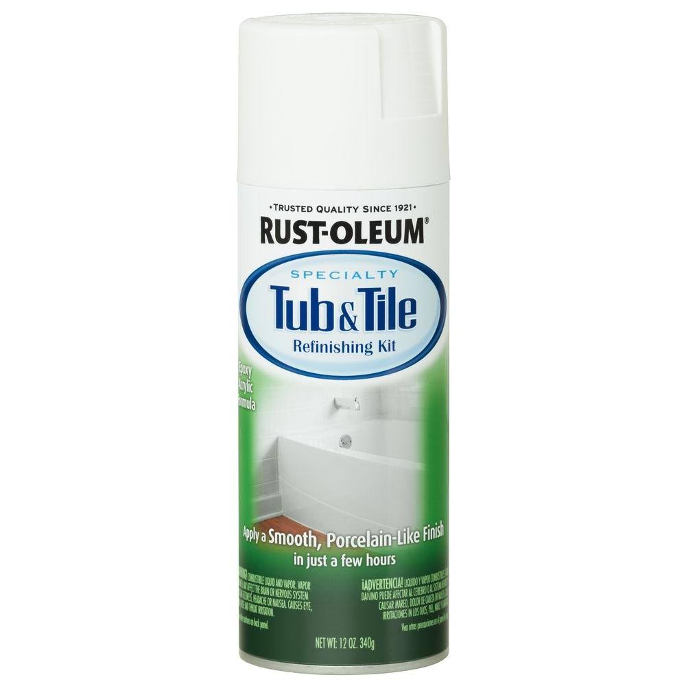 Rust-Oleum 280882 Tub and Tile White Aerosol Spray Paints Pack of 6