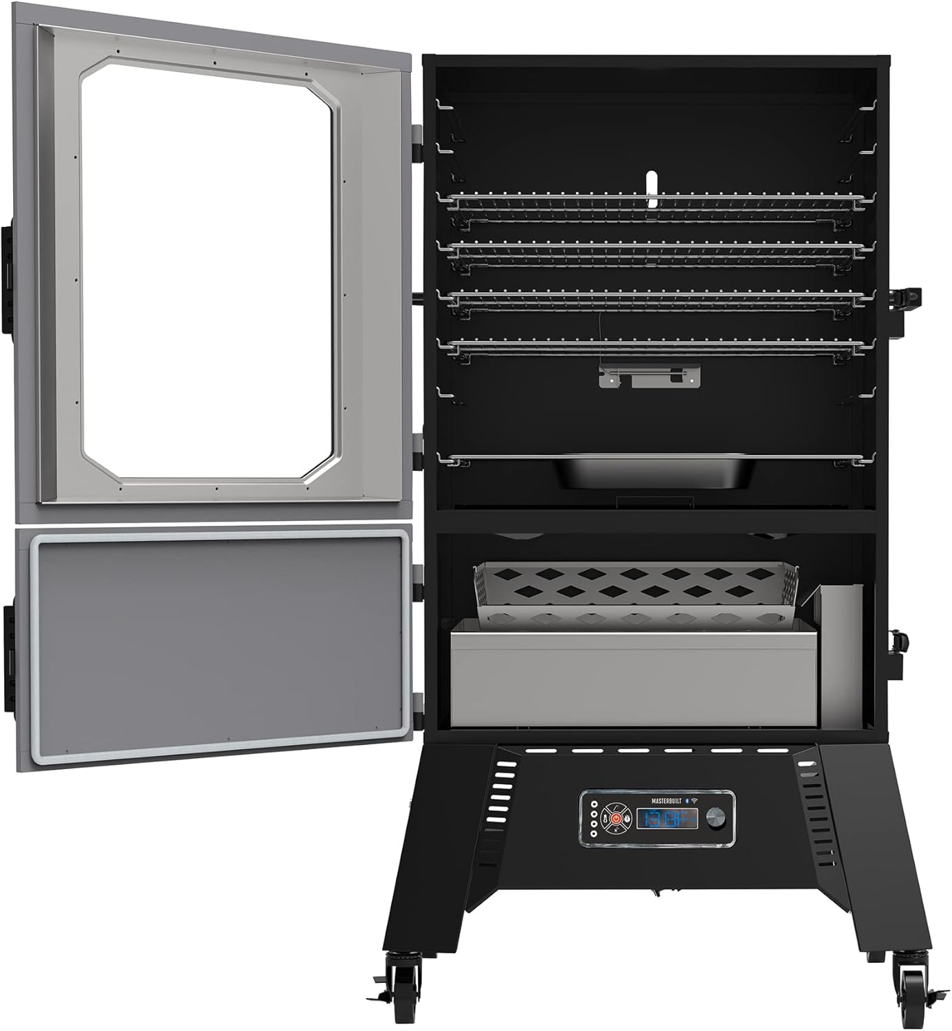 Masterbuilt® 40-inch Digital Charcoal Vertical BBQ Smoker with Digital WiFi Control and 1,320 Cooking Square Inches in Gray, Model MB20060321