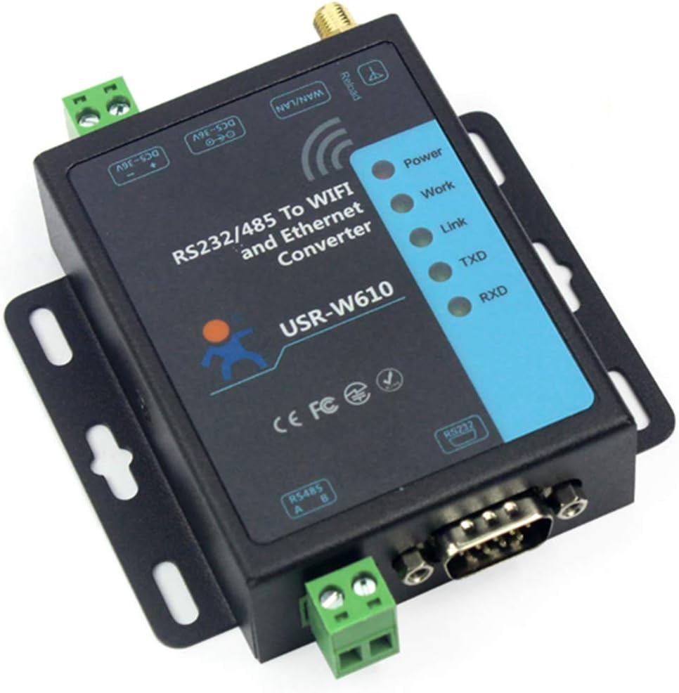 Industrial Serial to WiFi and Ethernet Converter Realize Serial Data and TCP/IP Data Package Transparent Transmission Modbus RTU to TCP Modbus Polling