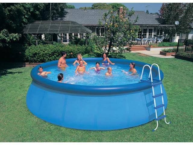 Intex 18& x 48x22 Inflatable Easy Set Above Ground Pool Set + Filter Cartridge (6)