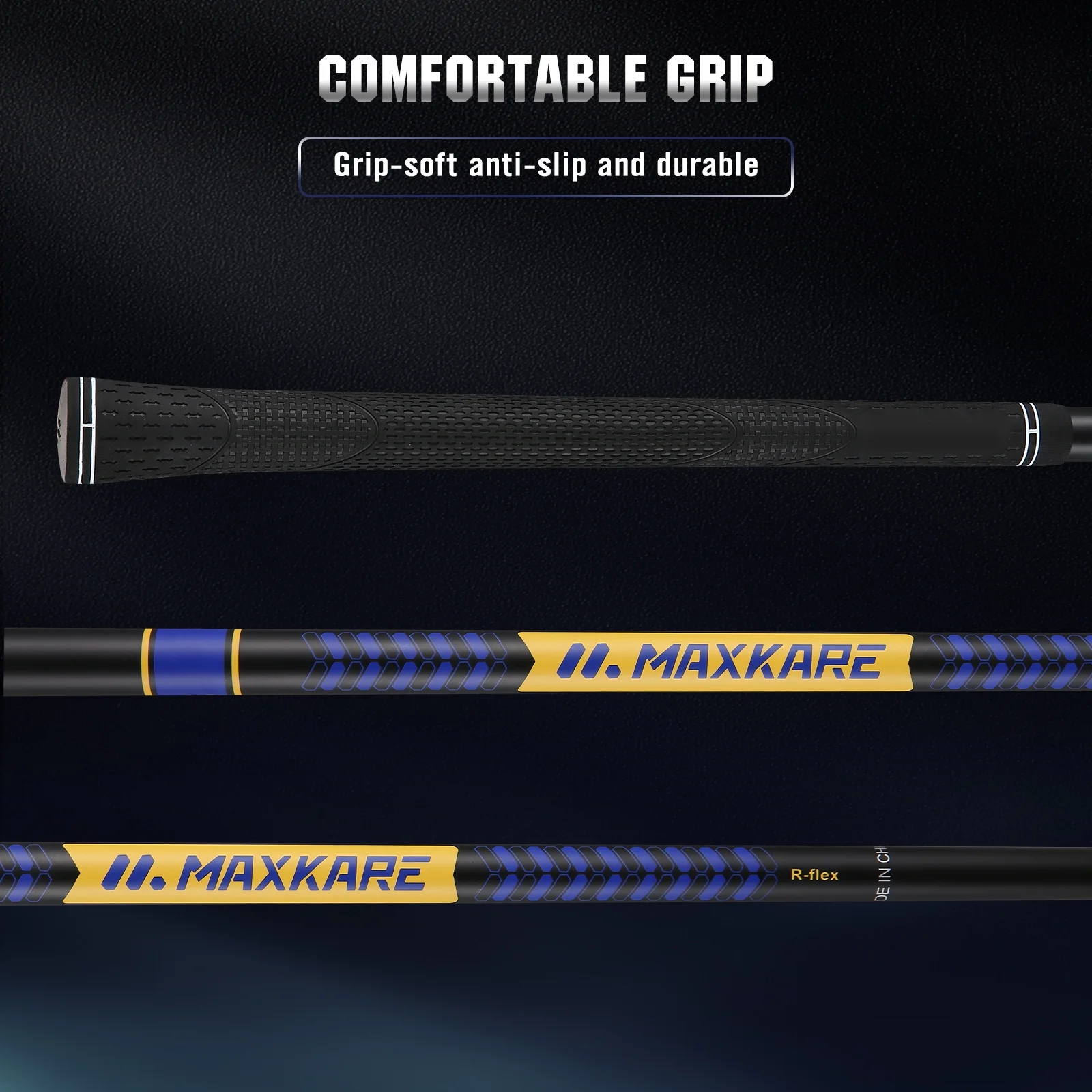 MaxKare Complete Golf Clubs Set Golf Men's Regular 13-Piece Complete Set Includes Driver, Fairway Wood, Hybrids, 6-9 Irons, PW, Putter, Stand Bag, 3 Head Covers - Right Hand