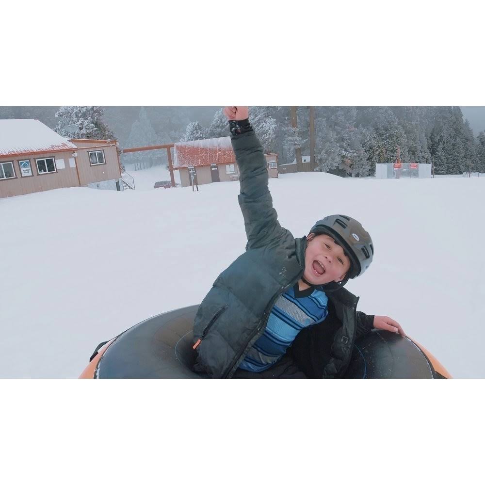Ultimate Towable Snow Tube Sled and Heavy Duty Cover (50x22 Blue) | Made in USA