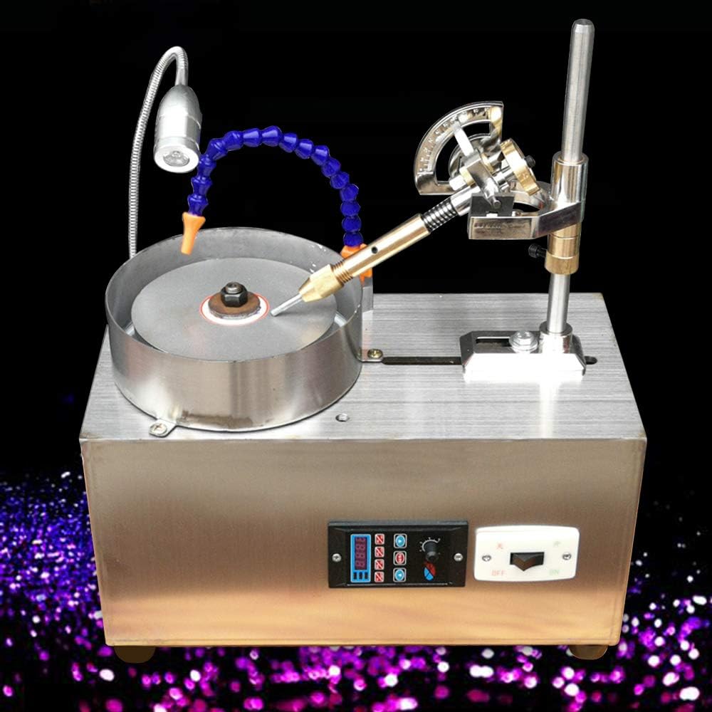 Gem Faceting Machine 180W Jewelry Polisher Jewel Angle Polisher 3000RPM with Faceted Manipulator for Jewelry Polisher